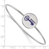 Black Bow Jewelry Sterling Silver Kappa Kappa Gamma Greek Life Bangle Bracelet 6 Inch - 2 of 3
