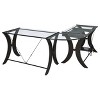 Vynxaria Henley Cappuccino Glass Top L-Shape Computer Desk - 4 of 4
