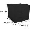AnyWeather Central Air Conditioner Full Outdoor Cover, Black - 3 of 4