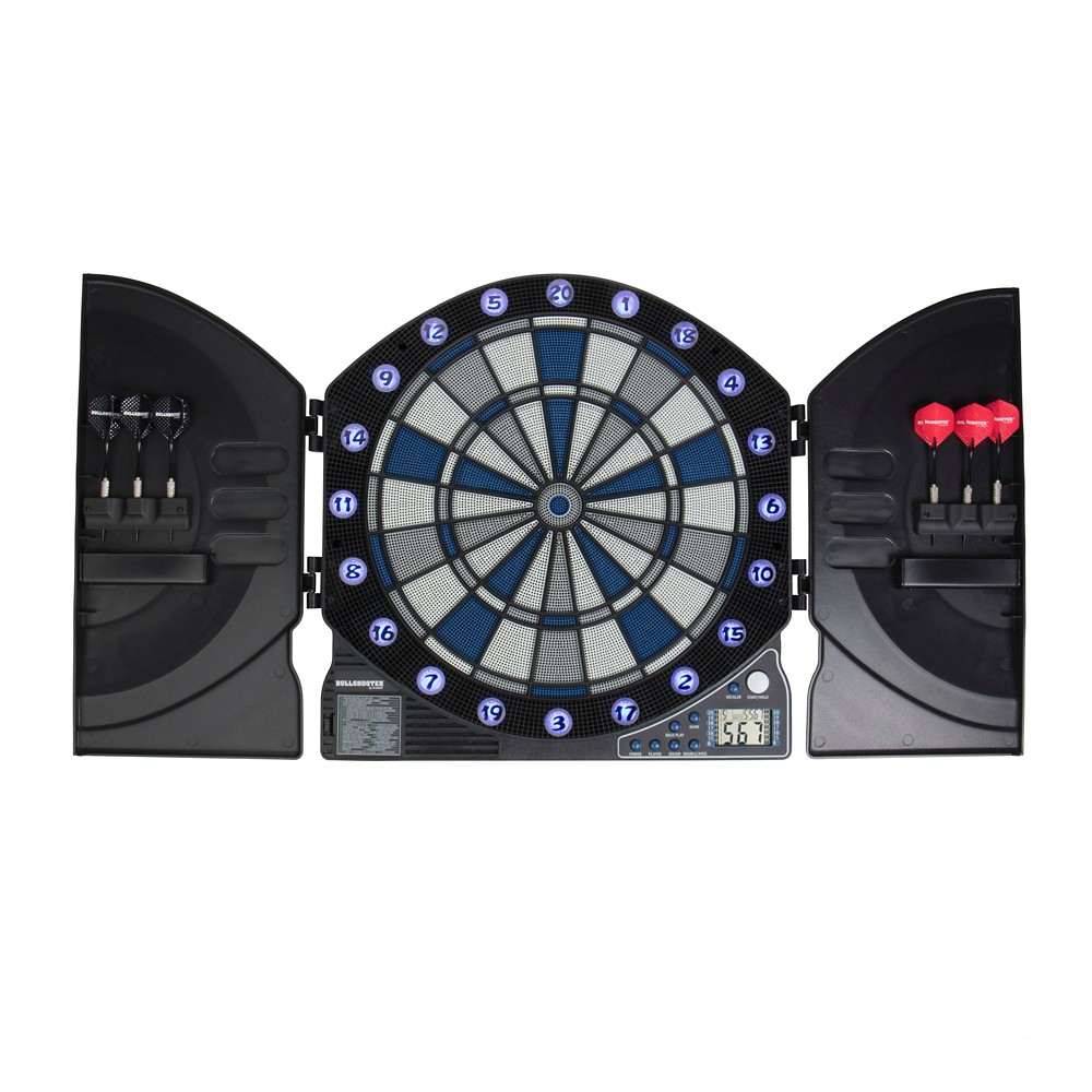 UPC 719981714645 product image for Bullshooter Illuminator 3.0 Electronic Cabinet and Dartboard Set - Black | upcitemdb.com