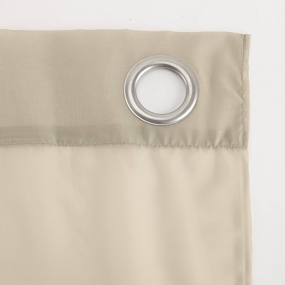 Emily Oatmeal Sheer Voile Grommet Curtain Panel 59" x 95"
