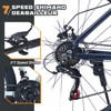 Aukfa 27.5-Inch Mountain Bike 21-Speed Dual Disc Brake Suspension Front Fork Aluminum Alloy Frame Cross-Country Bicycle, Unisex - 4 of 4
