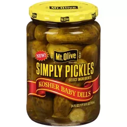 Mt. Olive Simply Pickles Kosher Baby Dills - 24 fl oz