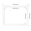 Amanti Art Cabinet White Narrow Framed Dry Erase Magnetic Board - 3 of 4