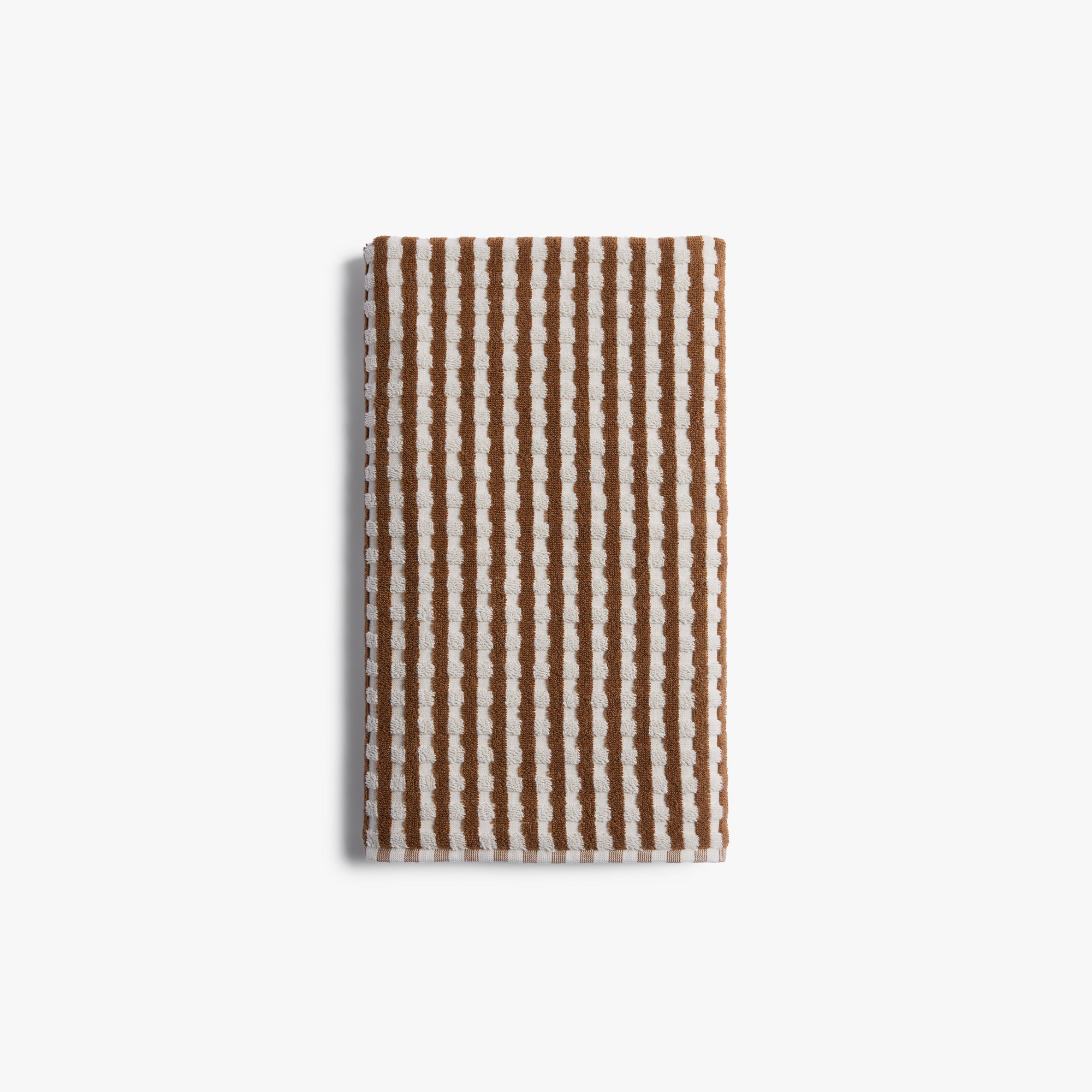 Terry Check Bath Towel Pecan - Parachute for Target