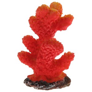 Unique Bargains Coral Reef Decor Mini Faux Coral Decor for Aquarium Decorations 1.38"x1.97" - 1 of 4