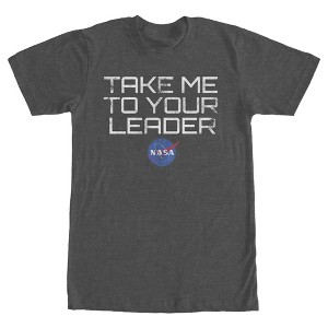Men's NASA Take Me To Your Leader T-Shirt - 1 of 4