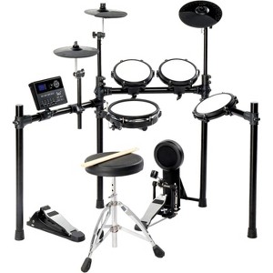 Glarry Electric Drum Set with Quiet Mesh Pads, 10" Dual Zone Snare, HiHat and Kick Drum Full Size Adult Drum Set, 30 Kits and 450 Authentic Sounds - 1 of 4