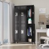 3/6/9 Doors Metal Lockers Tall Metal Office Storage Cabinet with 27 Hooks and 9 Shelves for Home Office Gym School - 2 of 4