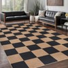 Modern Easy Jute Rug Washable Rug with Non Slip TPR Backing - 2 of 4