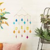 29" x 17" Contemporary Metal Geometric Windchime Blue/Yellow/Pink - Olivia & May - image 2 of 4