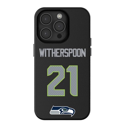 Keyscaper NFL Seattle Seahawks Players Game Tactic MagSafe Compatible Cell Phone Case for Apple iPhone