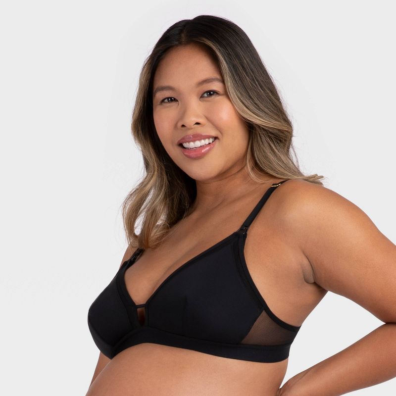 All.You. LIVELY Mesh Trim Maternity Bralette, 2 of 3