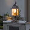 C Cattleya 16in Oil-Rubbed Bronze Outdoor Post Light with Seeded Glass for Walkway, Backyard or Garden - 4 of 4