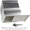 Creative Scents Brushed Nickel Tissue Box Cover Square - 4 of 4