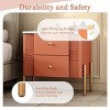 Accent Cabinet Modern with 2 Storage Drawers and Anti-Slip Legs for Bedroom or Entryway - 3irtyhousy - 3 of 4