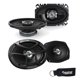 1 pair of JVC CSV4627 4x6" Speakers & 1 pair of JVC CSJ6930 6x9" Speakers For Late 90s & Early 2000s GM Compact Cars. - 1 of 4