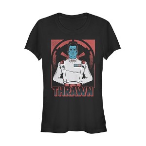 Juniors Womens Star Wars Grand Admiral Thrawn Portrait T-Shirt - 1 of 3