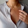 Everly Jewelry - 14K Yellow Gold Multi-Charm Station Necklace - 17 in - 4 of 4