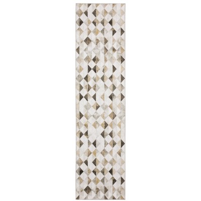 Oriental Weavers Myers Park MYP18 Beige/ Brown Indoor Area Rug - 2' x 8'