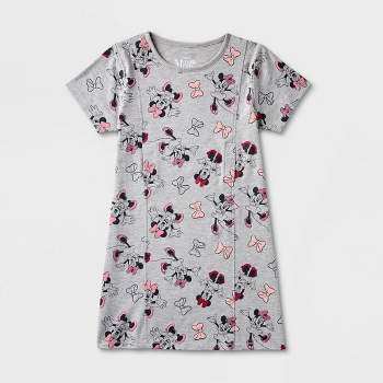 Girls' Disney Minnie Mouse Adaptive Dress - Heather Gray