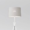 Infibrite 26" Sleek Crossed Legs Table Lamp with Fabric Shade E26 Bulb Friendly Subtle Elegance: Minimalist Design, Linen Cone Shade, ETL Listed - 3 of 3