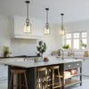 CityFurn 1-Light Modern Crystal Glass Bell Pendant Light for Kitchen Island - 2 of 4