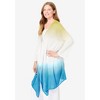 Woman Within Plus Size Lightweight Ombrè Open Front Cardigan - 4 of 4