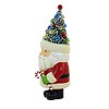 Bethany Lowe 6.5 Inch Retro Santa With Candy Cane Christmas Figurine Bottle Brush Tree Santa Figurines - 3 of 3