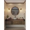 Progress Lighting Martenne One-Light Vanity Light, Aged Bronze, Seeded Glass, Damp Rated - 2 of 3