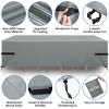 GARPROVM 71"L Furniture Cover Sofa Cover Waterproof Windproof Anti-UV Dustproof Gray - 4 of 4