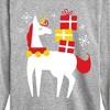Boys' - Instant Message - Christmas Unicorn Long Sleeve Graphic T-Shirt - 2 of 4