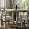 Maven Lane Yves Rustic Rectangular Wooden Dining Table in Weathered White Finish - 2 of 4