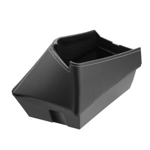 Unique Bargains Car Center Armrest ABS Storage Box Organizer Container Tray for BMW X1 F48 2016-2021 for BMW X2 F47 2018-2021 Red Side Black - 1 of 4