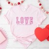 Simply Sage Market Women's Love Never Fails Checkered Short Sleeve Graphic Tee - 3 of 4
