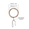 Unique Bargains Metal Drapery Eyelet Sliding Shower Curtain Hook Rings 28 Pcs - 2 of 4
