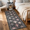 Modern Area Rug Elegant Floral Durable Stain-Resistant Fabric Washable Waterproof Perfect Rug for Living Room Bedroom - 3 of 4