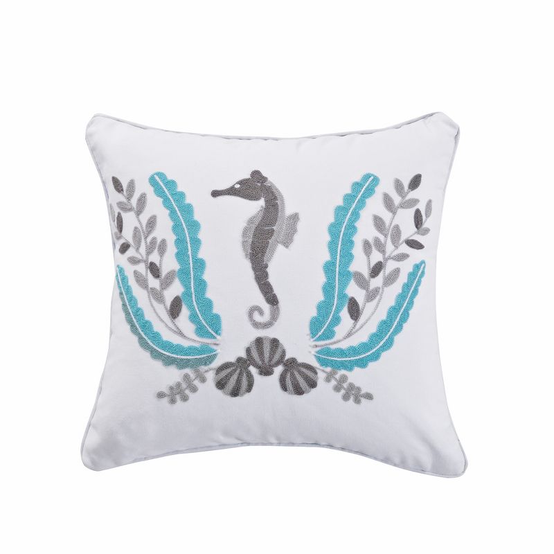 Nantucket Seahorse Decorative Pillow - Levtex Home, 1 of 4