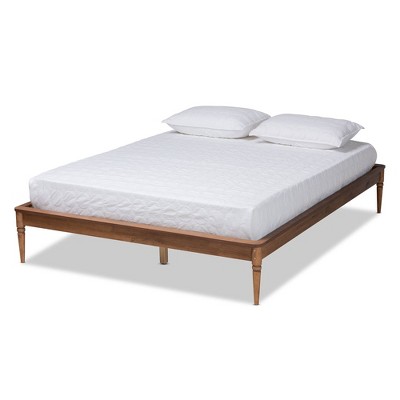 Full Tallis Wood Bed Frame Walnut Brown - Baxton Studio