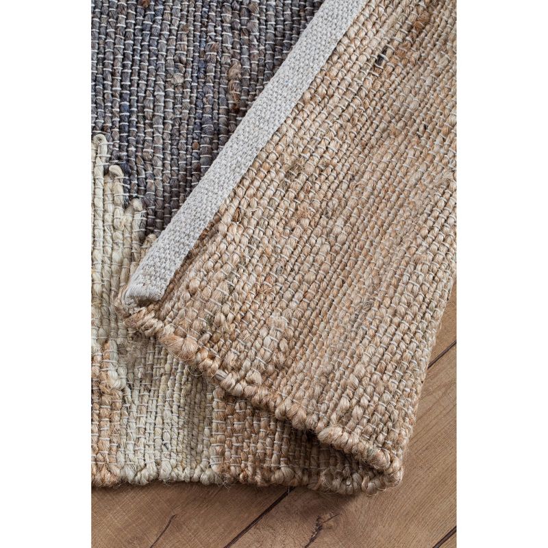 Mountains of the Moon Jute Area Rug Natural/Ivory/Gray - Anji Mountain, 4 of 9