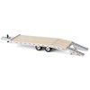 First Gear DCP 1/64 Beavertail Equipment Trailer (Silver with Chrome Rims) 60-2143 - 4 of 4