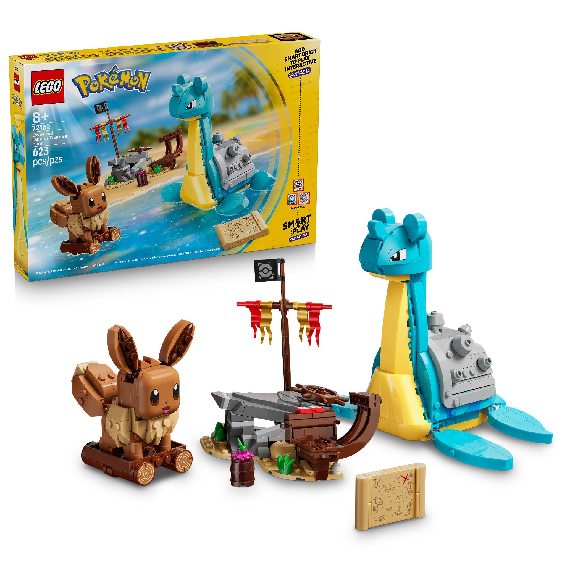 LEGO Pokémon SMART Play: Eevee and Lapras's Treasure Hunt 72162