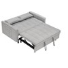 Kumasinova Velvet/Corduroy Couch with Pull-Out Bed,3 in 1 Convertible Loveseat with Backrest&2 Pillows,Sleeper Sofa Bed with Pockets for Living Room - 2 of 4