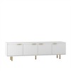 TV Stand for TVs up to 80", Modern Fluted Entertainment Center with Storage Cabinets, Wood TV Console Table Media Cabinet for Living Room Bedroom - 4 of 4