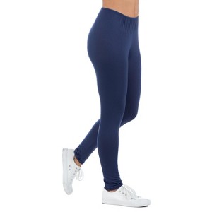 24seven Comfort Apparel Comfortable Ankle Length Stretch Leggings - 1 of 3