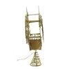 Tree Topper Finial 12.0 Inch Gold Snowflake Tree Topper Led Sparkle Christmas Tree Toppers - 2 of 3