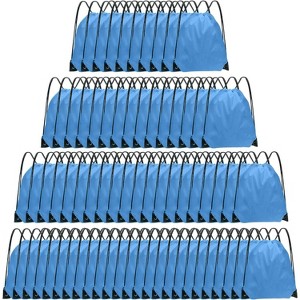 Bulk Drawstring Bags for Party Favors, Lightweight Sackpacks for Gym, School Events, Team Sports & Giveaways - 1 of 4