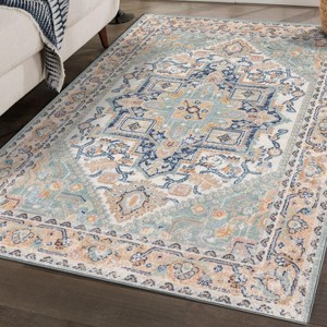 LUXE WEAVERS Floral Medallion Indoor Area Rug - 1 of 4