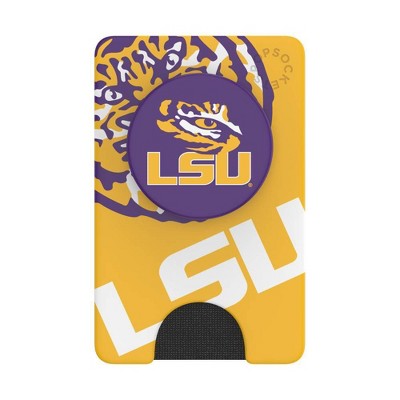 NCAA LSU Tigers PopSockets PopWallet+ (with PopTop)