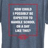 Women's - Ferris Bueller's Day Off - How Could I Possibly Short Sleeve Graphic T-Shirt - 2 of 4